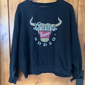 Coors Banquet Rodeo Graphic Sweatshirt - Black